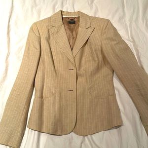 Mexx tan pinstripe blazer size 6